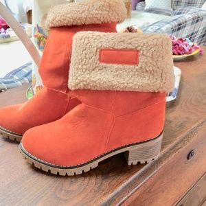 Burnt Orange Womens Boots Size 6.5 NWOT
